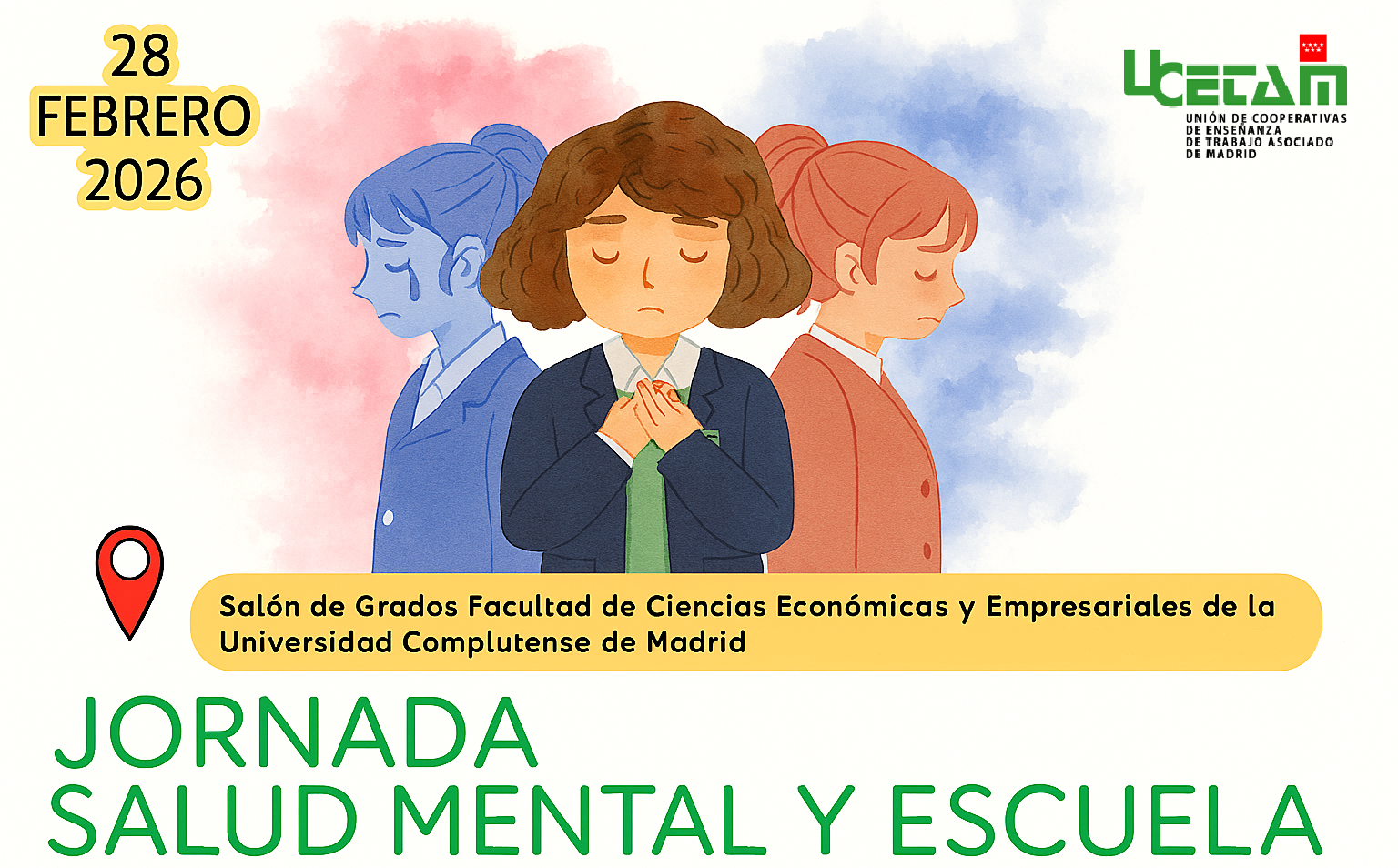 28/02: Jornada UCETAM sobre “Salud Mental y Escuela”: un espacio para reflexionar sobre el bienestar educativo
